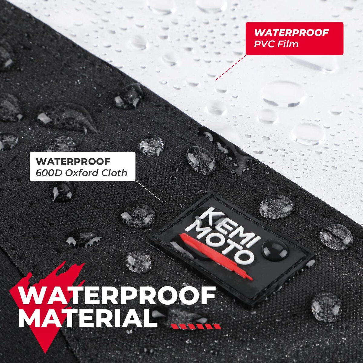 Kemimoto Kawasaki Mule 600D Oxford Fabric Front Windshield