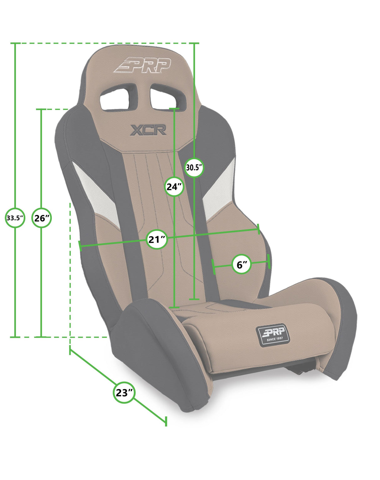 PRP XCR Suspension Seats For Polaris Pro XP/Pro R/Turbo R (Pair)