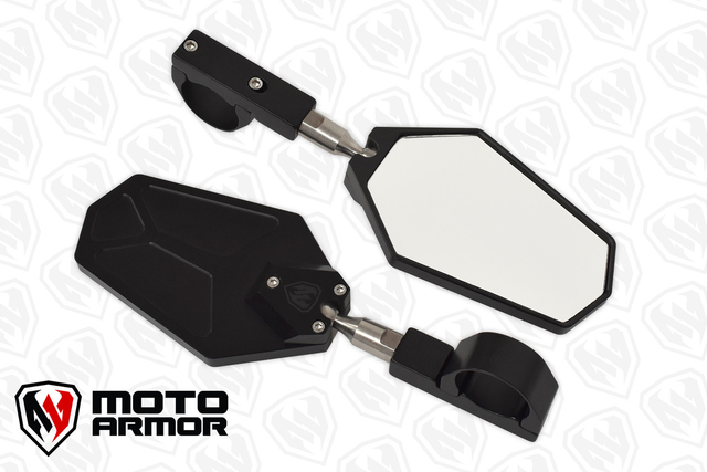 Moto Armor Billet Convex Mirrors