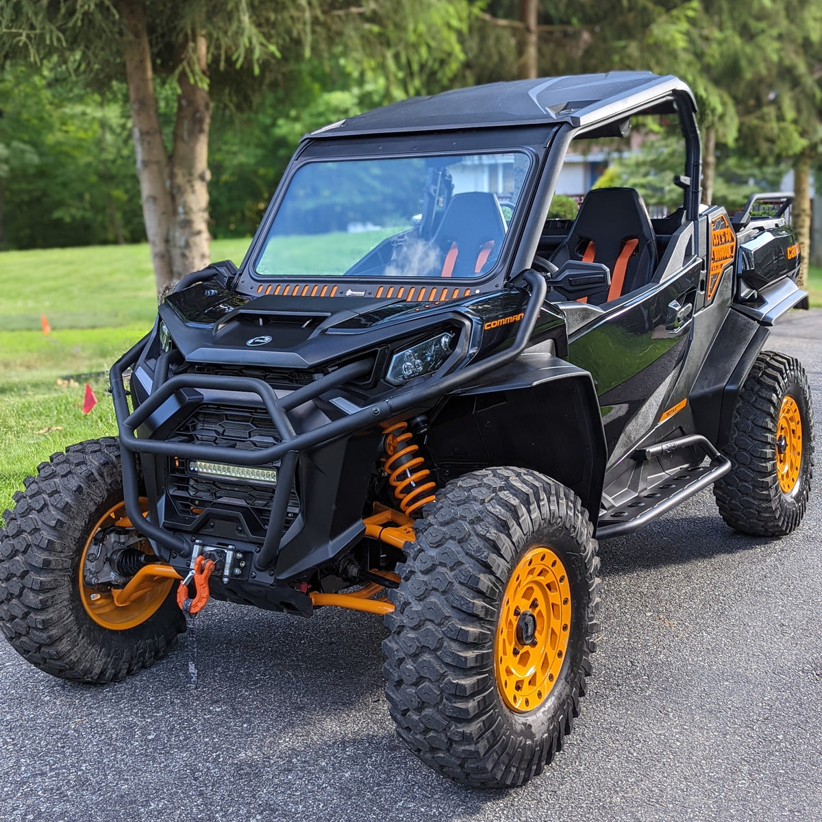 Bent Metal Can-Am Maverick/Commander Vented Glass Windshield