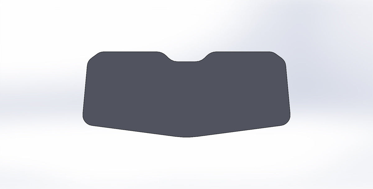 Bent Metal D.O.T Stamped Tinted Glass Replacement