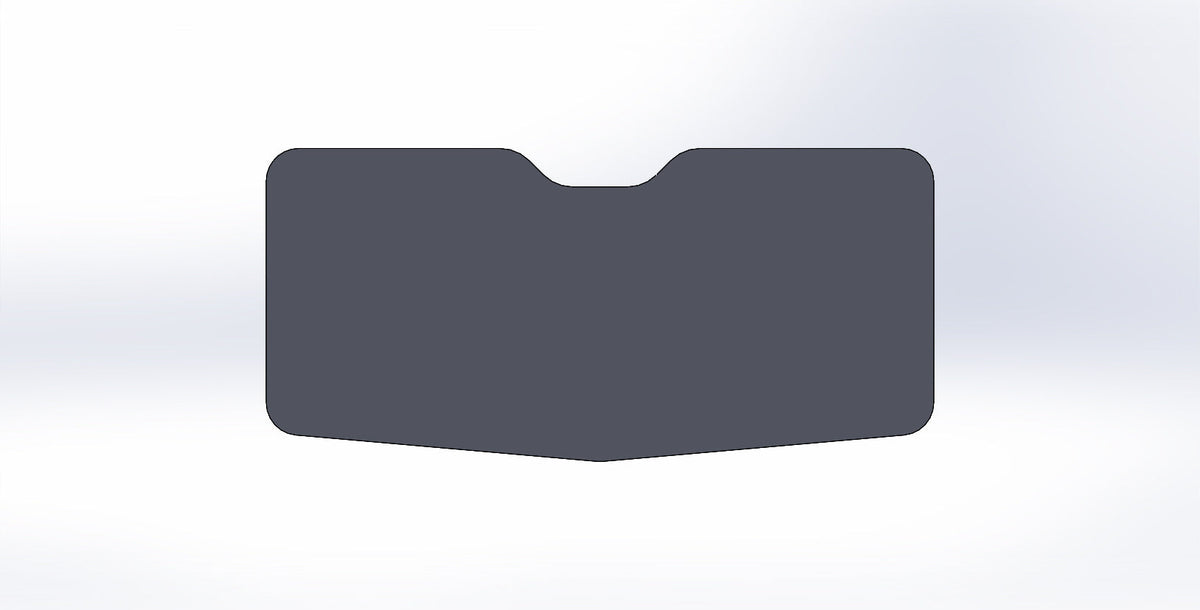 Bent Metal D.O.T Stamped Tinted Glass Replacement