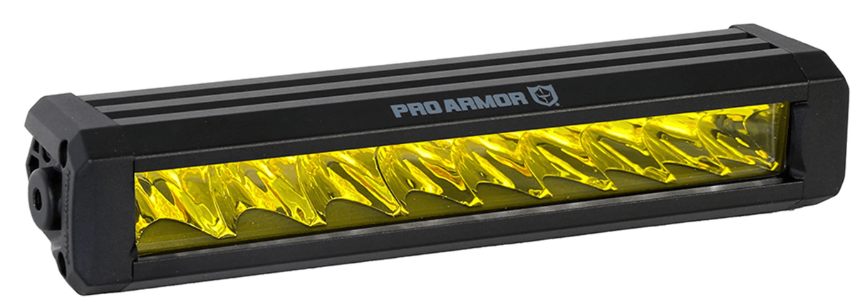 Pro Armor Onyx 11" Spot LED Single Row Lightbar -Amber