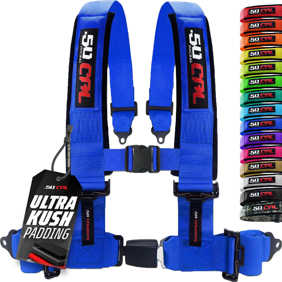 50 Cal Pro Series 4 point Harness with push button release 2" & 3" available