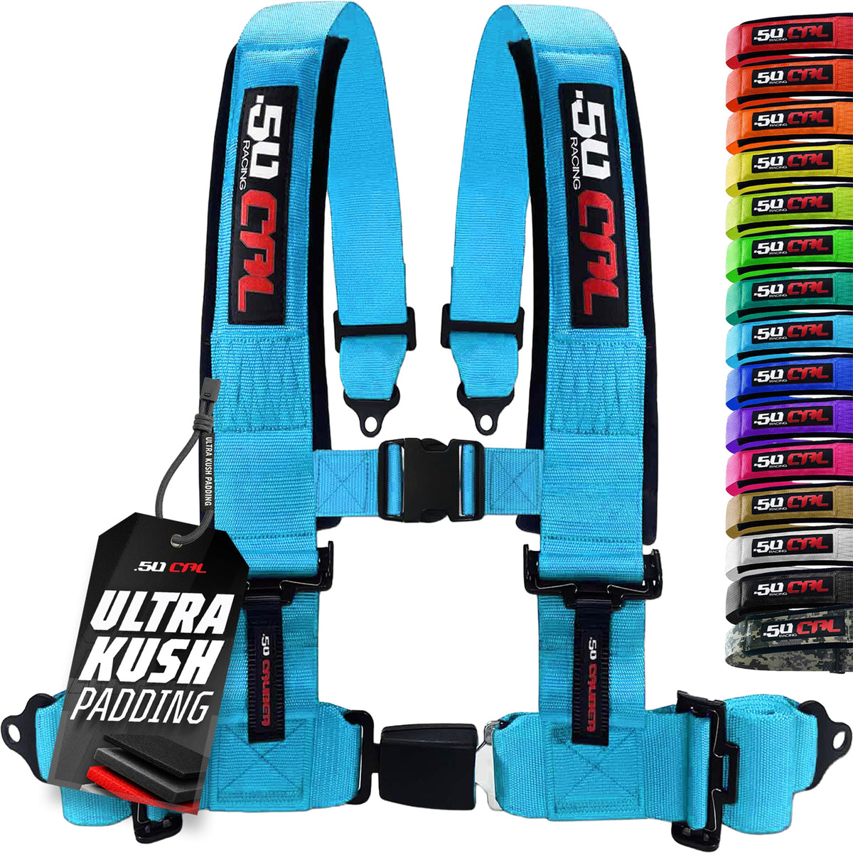 50 Cal Pro Series 4 point Harness with push button release 2" & 3" available