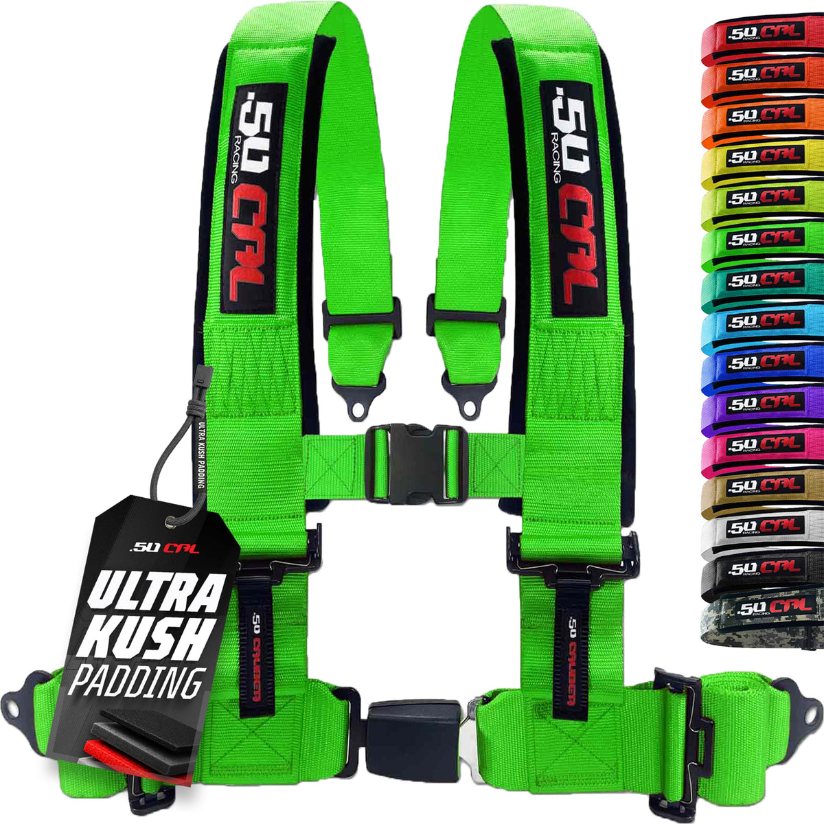50 Cal Pro Series 4 point Harness with push button release 2" & 3" available