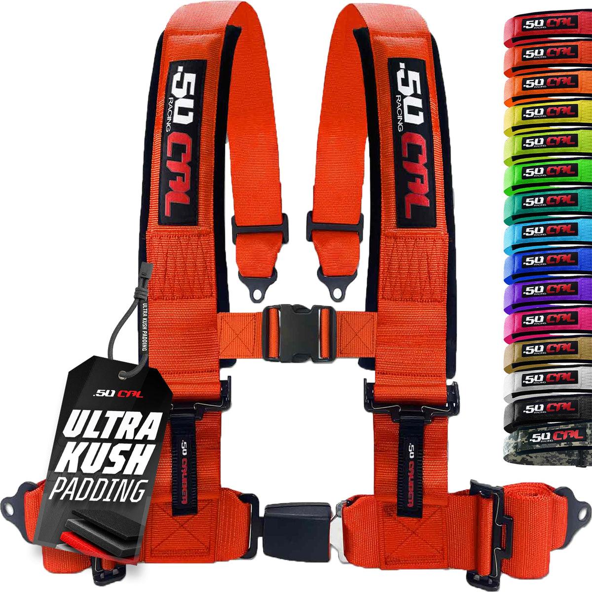 50 Cal Pro Series 4 point Harness with push button release 2" & 3" available