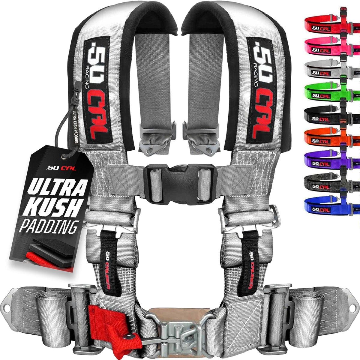 50 Cal Pro Series 3" 4 point Harness Seat Belt 50 Caliber Racing