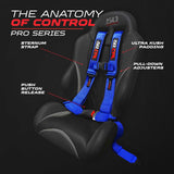 50 Cal Pro Series 4 point Harness with push button release 2" & 3" available