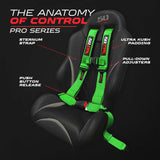 50 Cal Pro Series 4 point Harness with push button release 2" & 3" available