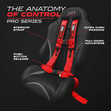 50 Cal Pro Series 4 point Harness with push button release 2" & 3" available