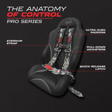 50 Cal Pro Series 3" 4 point Harness Seat Belt 50 Caliber Racing