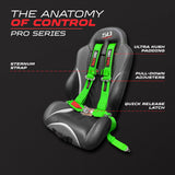 50 Cal 2" 4 Point Racing Harness – Pro Series Race Latch | 50 Caliber Racing
