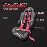 50 Cal Pro Series 3" 4 point Harness Seat Belt 50 Caliber Racing