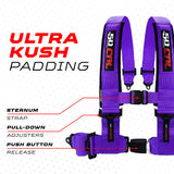 50 Cal Pro Series 4 point Harness with push button release 2" & 3" available