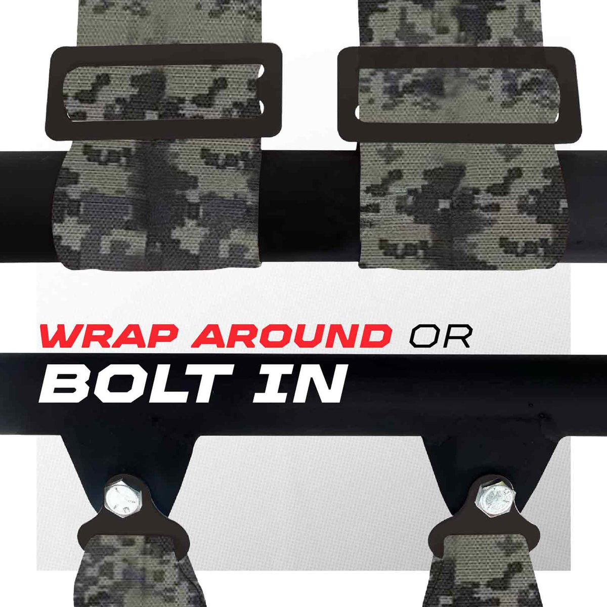 50 Cal Pro Series 4 point Harness with push button release 2" & 3" available