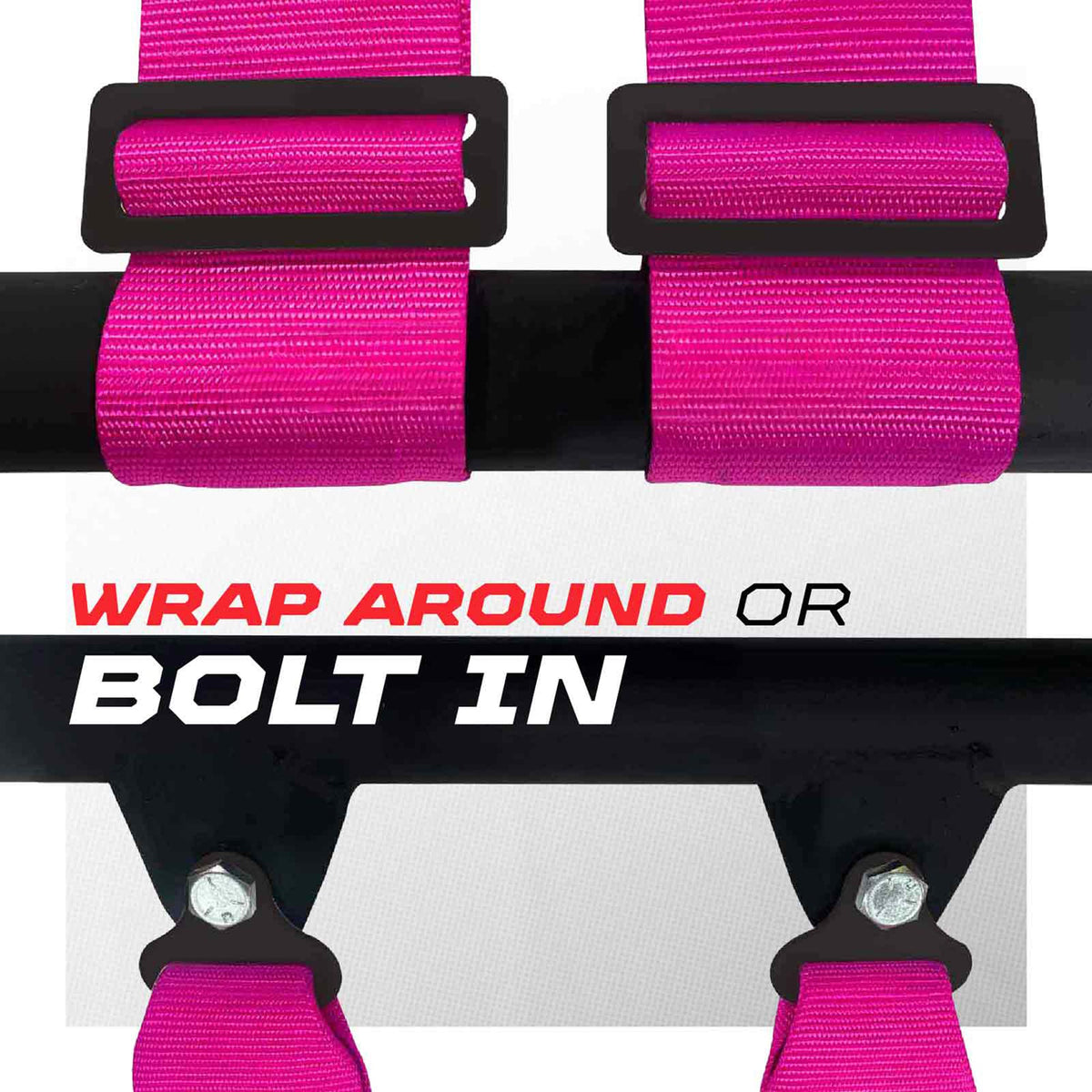 50 Cal Pro Series 4 point Harness with push button release 2" & 3" available