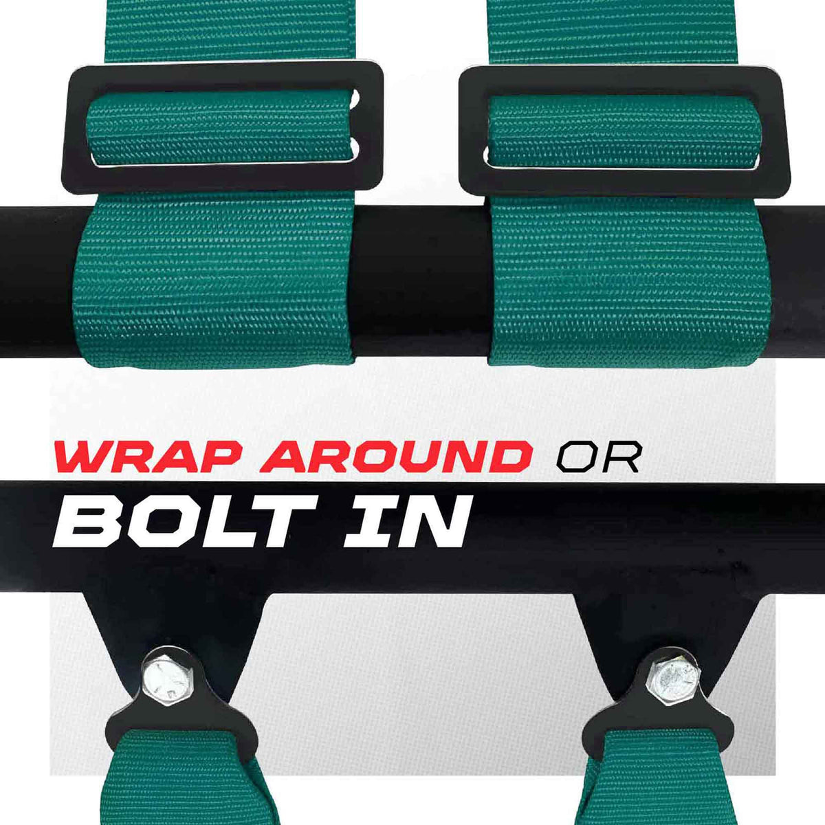 50 Cal Pro Series 4 point Harness with push button release 2" & 3" available