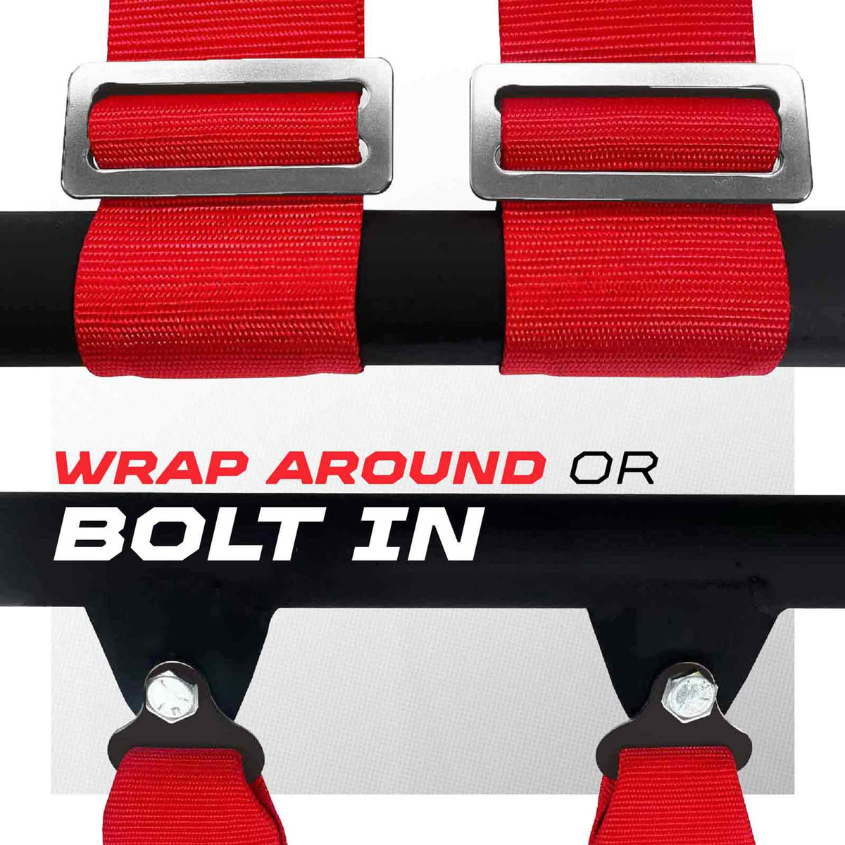 50 Cal Pro Series 3" 4 point Harness Seat Belt 50 Caliber Racing