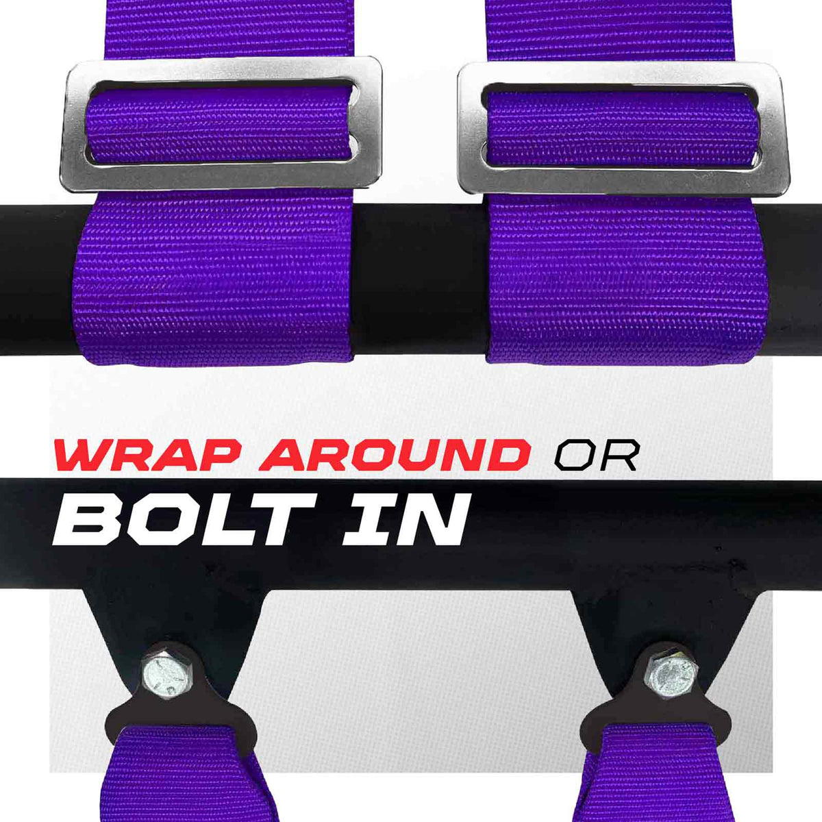 50 Cal 2" 5 Point Racing Harness – Pro Series Race Latch | 50 Caliber Racing