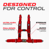 50 Cal 2" 4 Point Racing Harness – Pro Series Race Latch | 50 Caliber Racing
