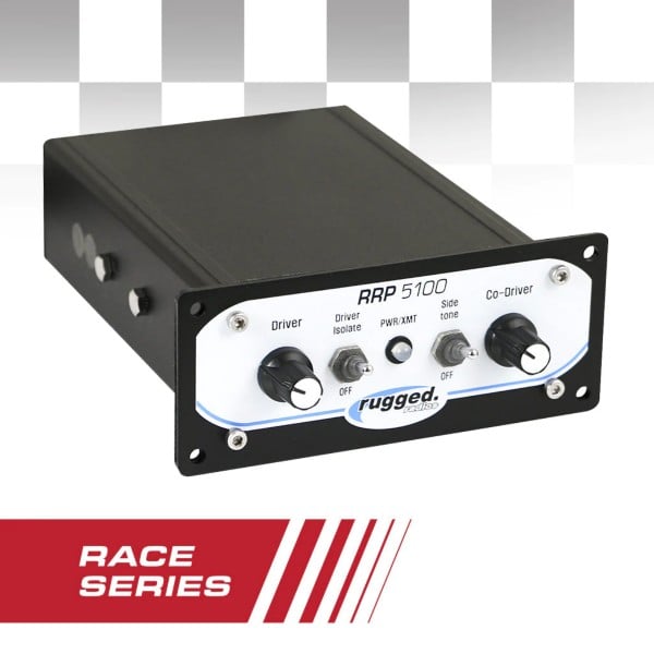 Rugged Radios RRP5100 PRO Race Series Panel Mount 2 Person Intercom