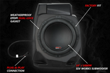 SSV Works '20-'24 Polaris RZR Pro Under-Dash 10" Subwoofer Enclosure For Ride Command