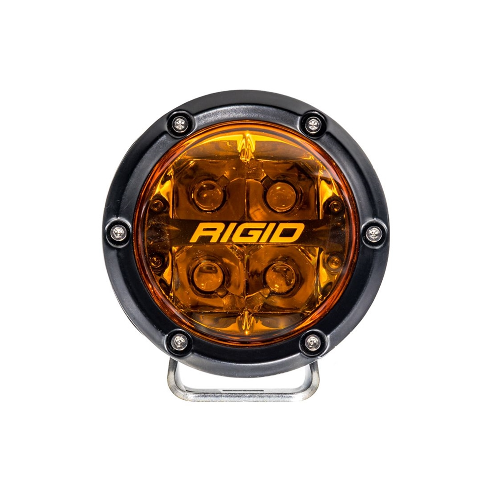 Rigid 360-Series 4 Inch Spot with Amber PRO Lens - Pair