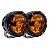 Rigid 360-Series 4 Inch Spot with Amber PRO Lens - Pair