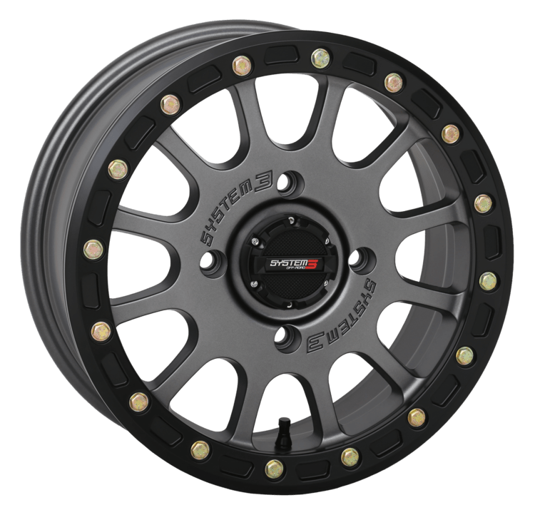 System 3 SB-5 Beadlock Wheel Matte Gunmetal