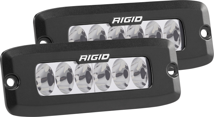 Rigid SR-Q Series Pro Driving Pair Black Flush Mount