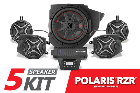 SSV Works Complete 5-Speaker Plug-&-Play Kit - 2014-2023 Polaris RZR