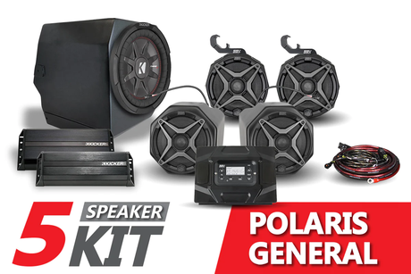 SSV Works Complete 5-Speaker Plug-&-Play System - 2016-2022 Polaris General