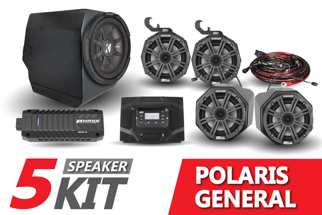 SSV Works Complete Kicker 5-Speaker Plug-&-Play System - 2016-2022 Polaris General
