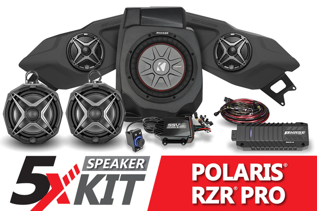 SSV Works '20-'24 Polaris RZR Pro Phase X SSV 5-Speaker Plug-&-Play System