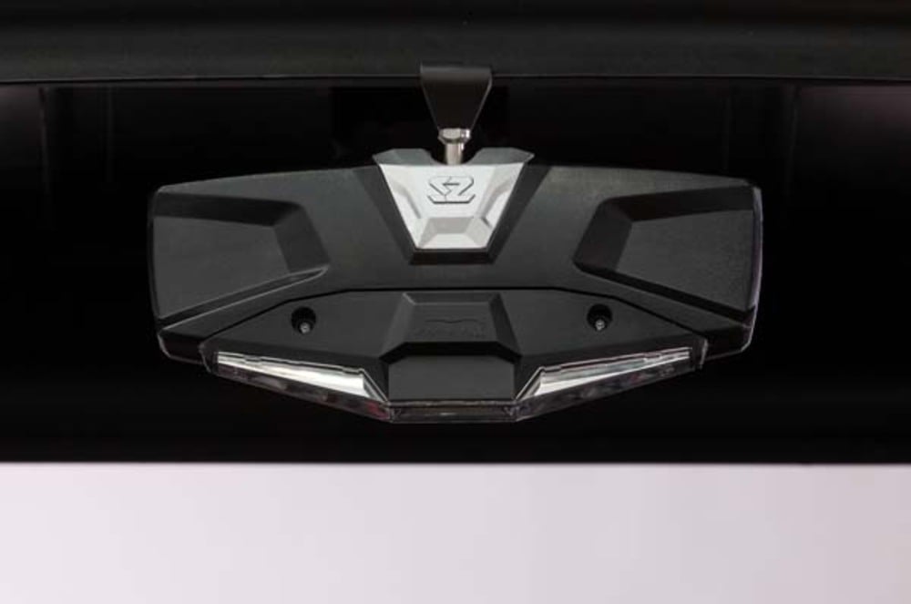 Seizmik CF Moto Halo-RA LED Rearview Mirror with Cast Aluminum Bezel