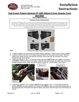 Trail Armor '20-'25 Polaris General XP 1000 Impact Front & Rear A-Arm Guards