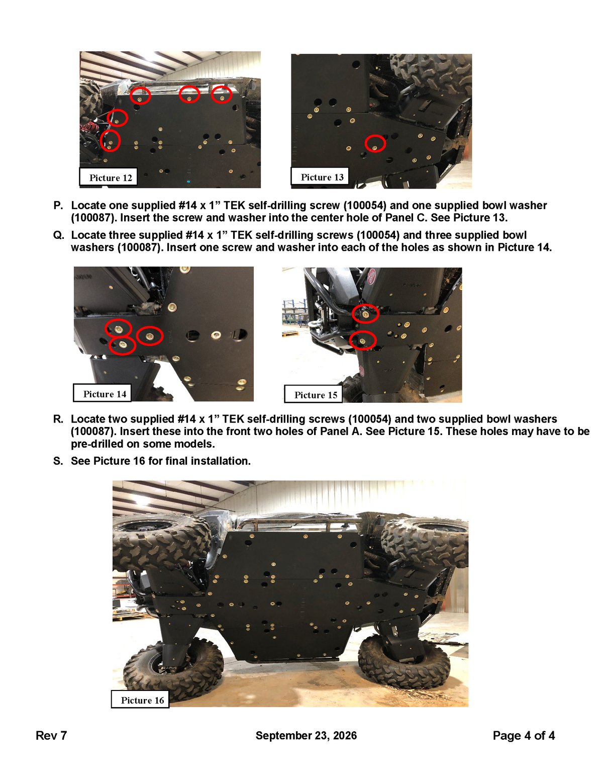 Trail Armor Polaris General 1000/XP 1000 Full Skids w/ Standard Slider Nerfs or Trimmed