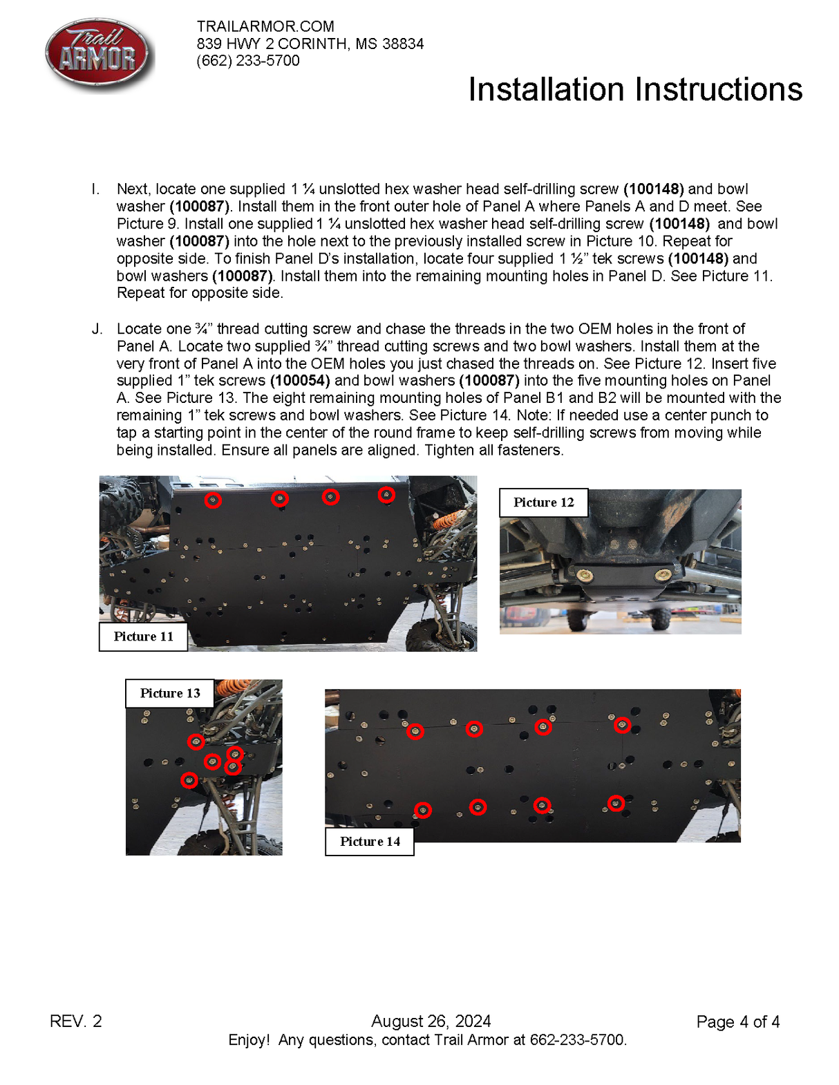 Trail Armor '17-'25 Polaris General 4 1000/XP 4 1000 Full Skid Plates