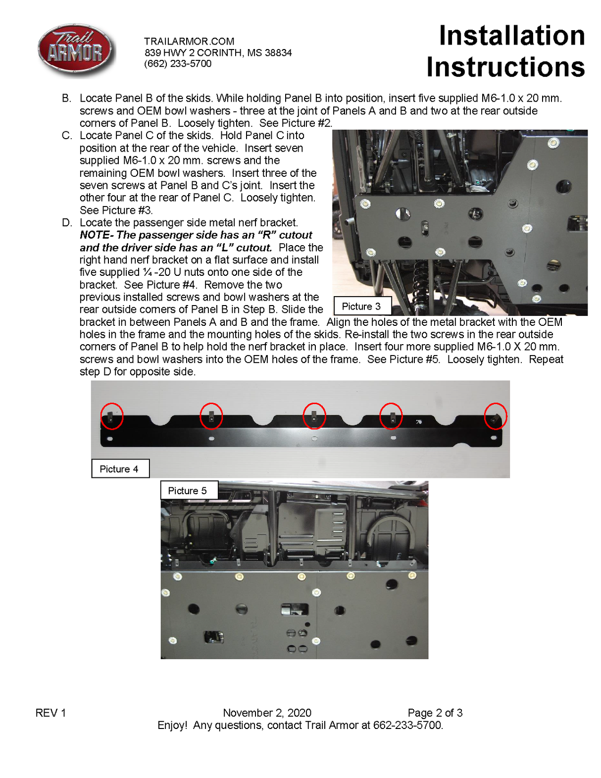 Trail Armor '17-'25 Honda Pioneer 700-4 Full Skid Plate