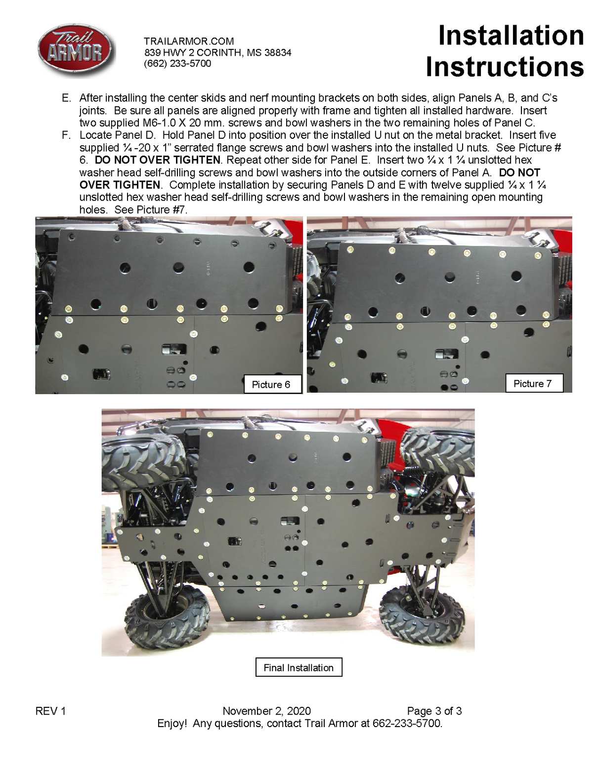 Trail Armor '17-'25 Honda Pioneer 700-4 Full Skid Plate