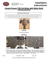 Trail Armor '14-'25 Honda Pioneer 700 Full Skid Plate