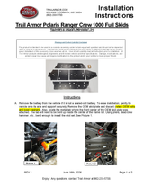 Trail Armor '21-'22 Polaris Ranger 1000 Crew Full Skids