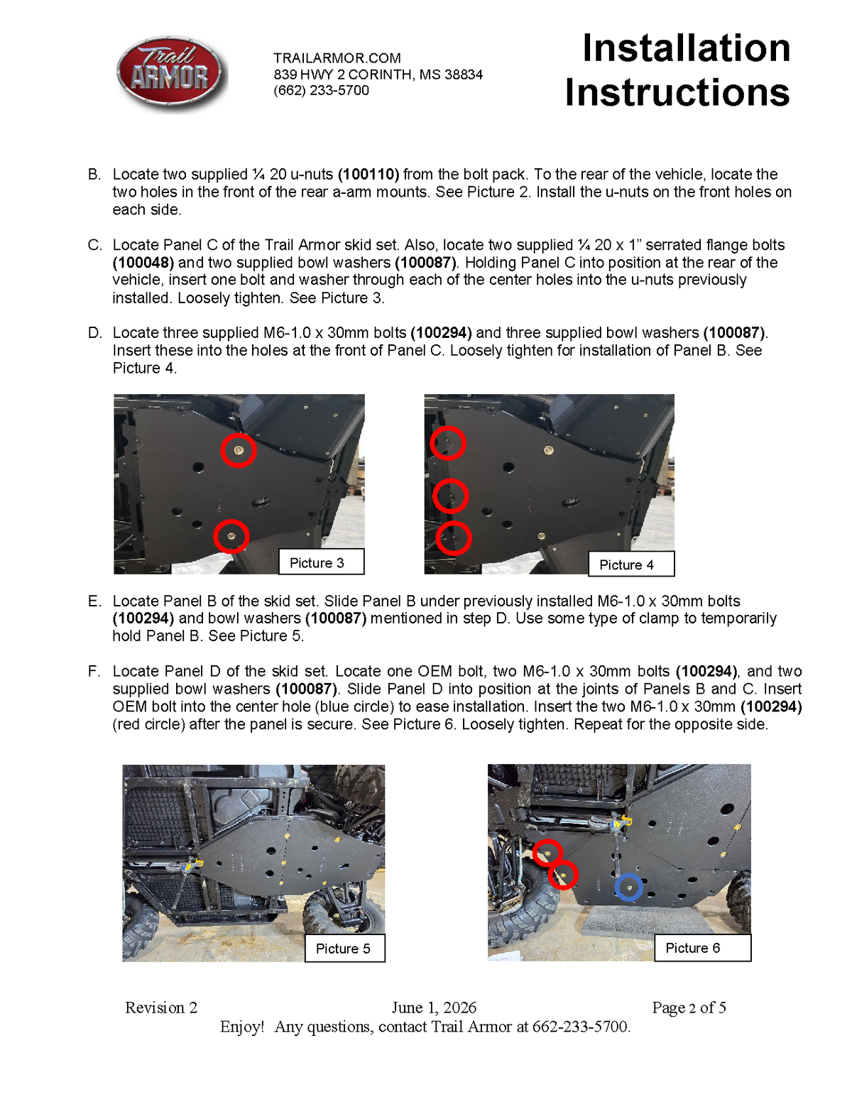 Trail Armor '21-'25 Polaris Ranger XP 1000/Kinetic Full Skids