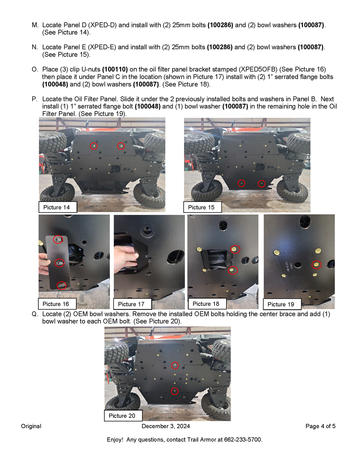 Trail Armor '24-'25 Polaris Xpedition XP/ADV Full Skids