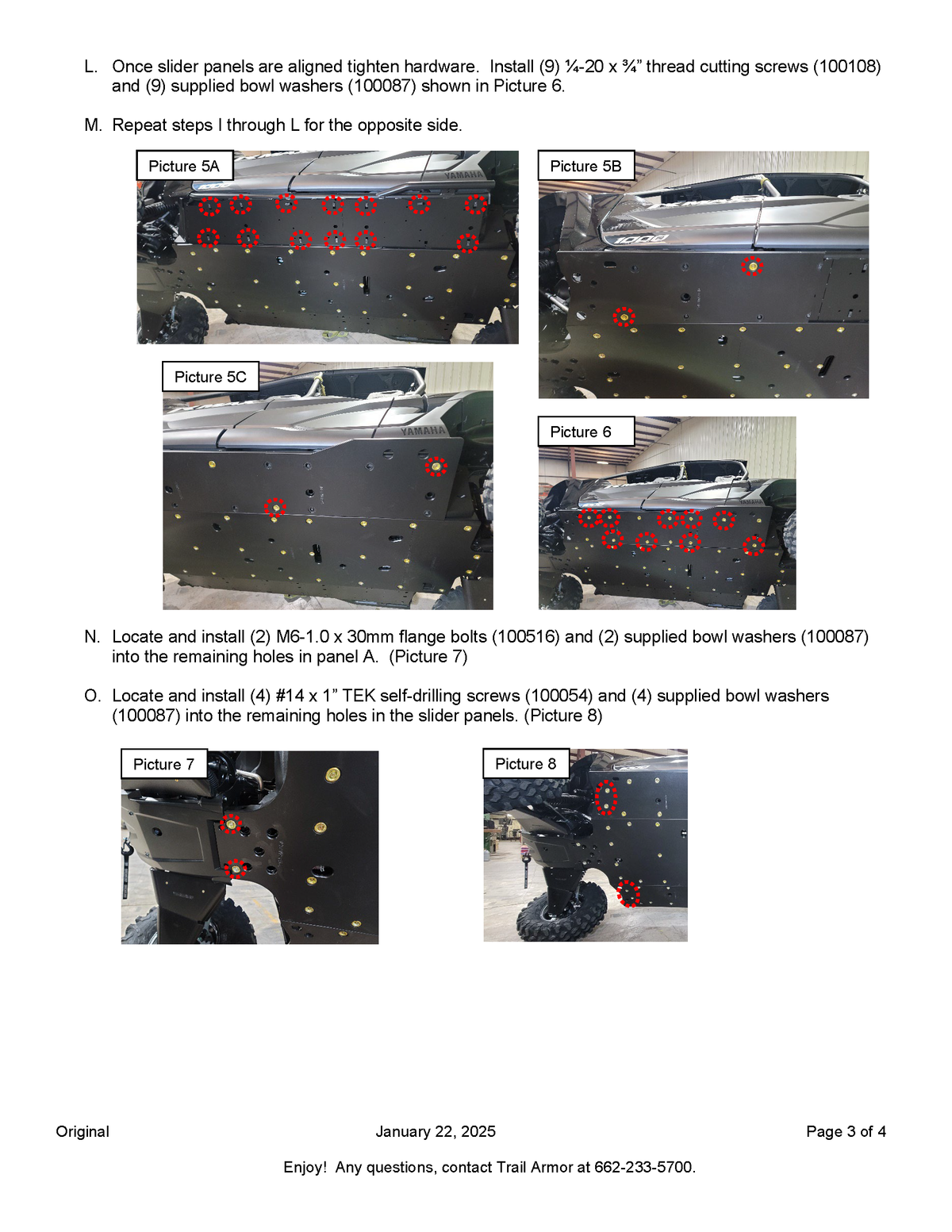 Trail Armor '25 Yamaha Wolverine RMAX4 1000 Limited Edition Full Skids