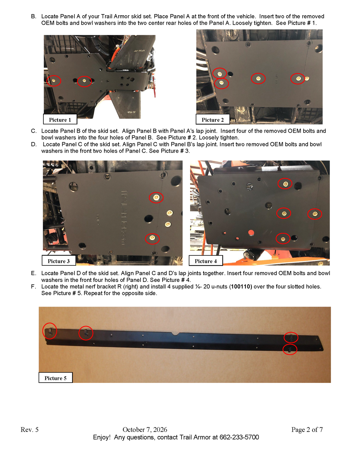 Trail Armor '14-'23 Polaris RZR 4 XP 1000 Full Skids with Slider Nerfs