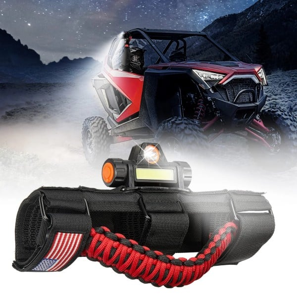 Kemimoto UTV Roll Bar Grab Handle with Dome Light