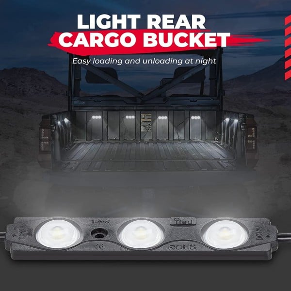 Kemimoto UTV Bed Lights / Cargo Cab Lights - 8 PCs