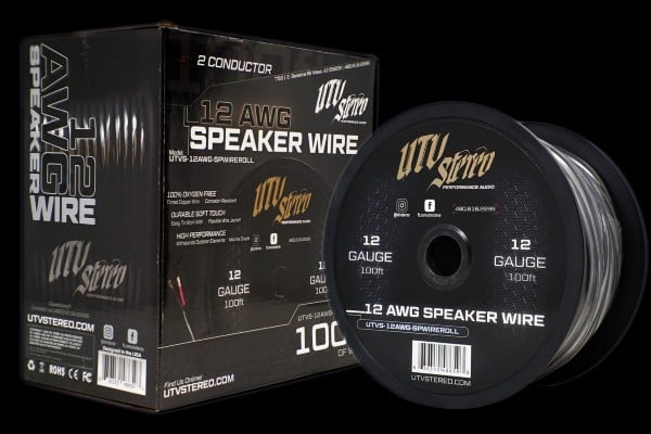 UTV Stereo UTVS 12 AWG Speaker Wire Roll - 100FT